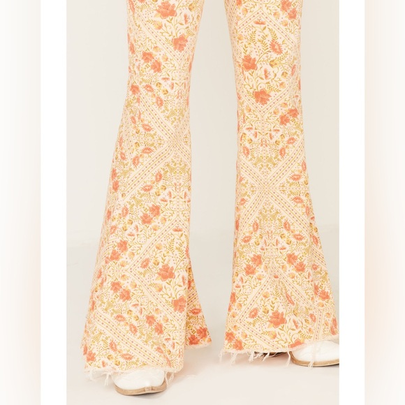 SHOW ME YOUR MUMU WOMEN'S BELMONT PAISLEY PRINT PULL ON TROUSER PANTS - Picture 5 of 9